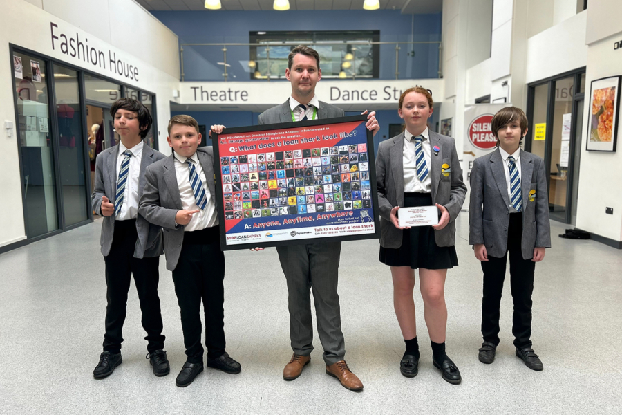Bolingbroke students' financial safety poster