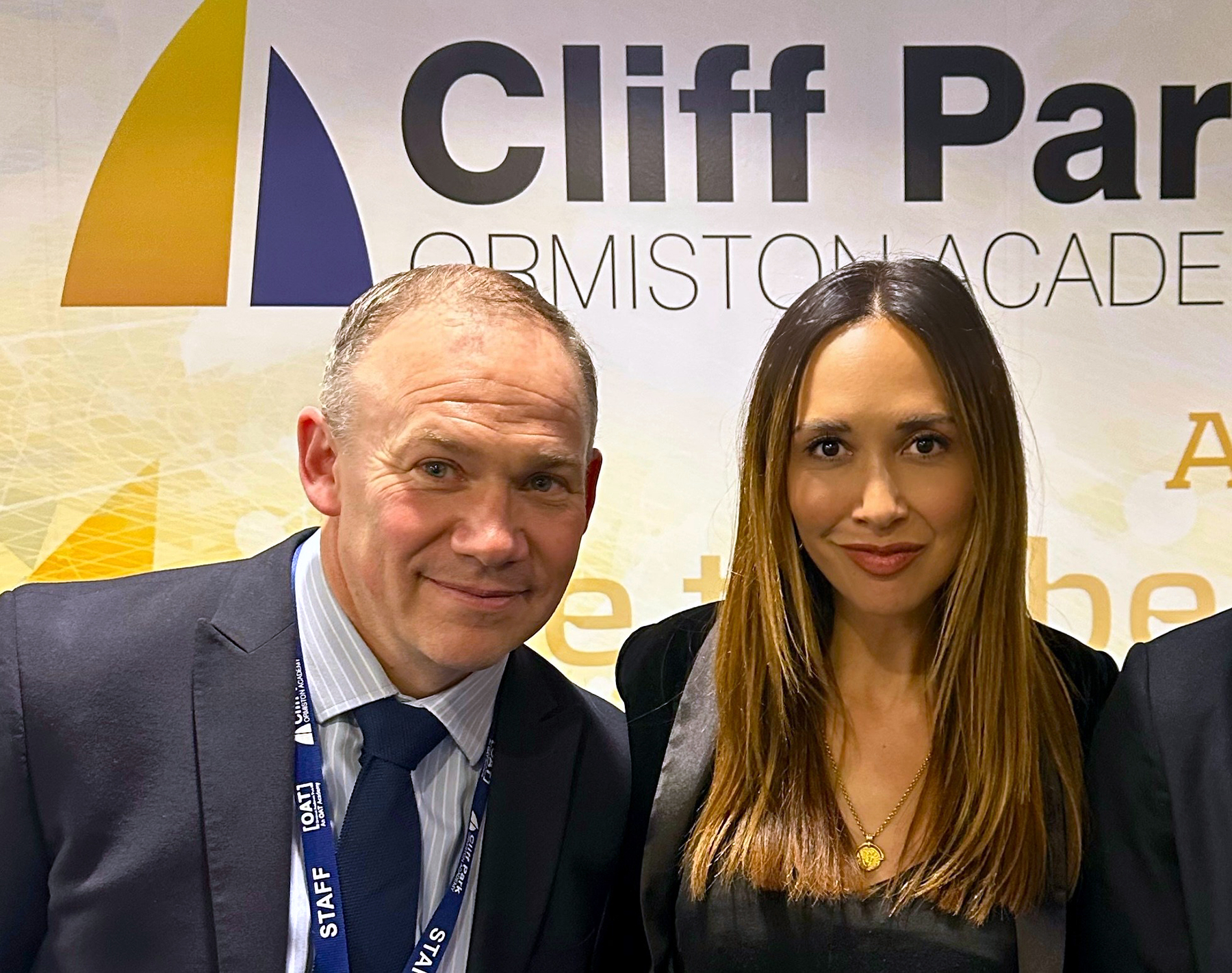 Myleene Klass and Harry French at Cliff Park