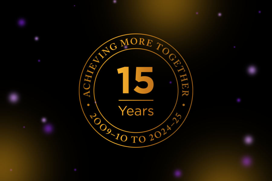 OAT 15-year anniversary logo
