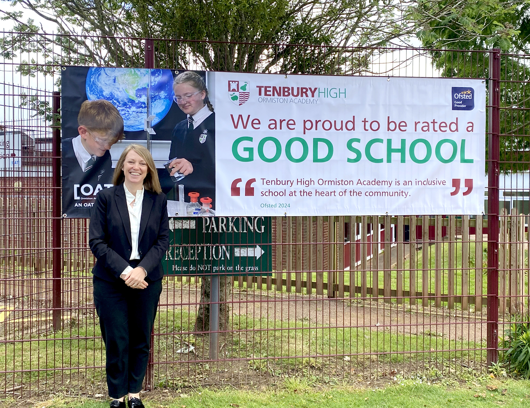 Tenbury Principal Vicki Dean and Ofsted good rating
