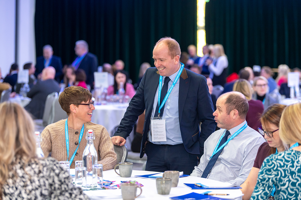 Networking at annual leadership conference